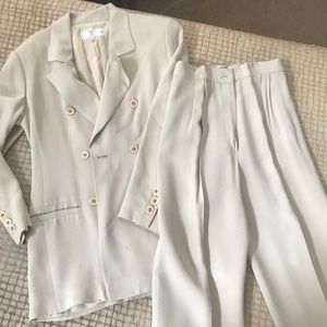 Long jacket, wide pants